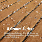 Brown Black Fake Teak Flooring for Boats - US Warehouse - HJDECK