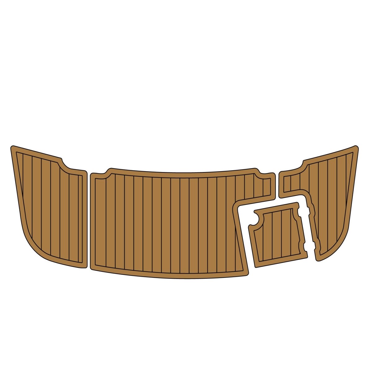 Chaparral 246 Swim Platform Boat Deck Mats - HJDECK