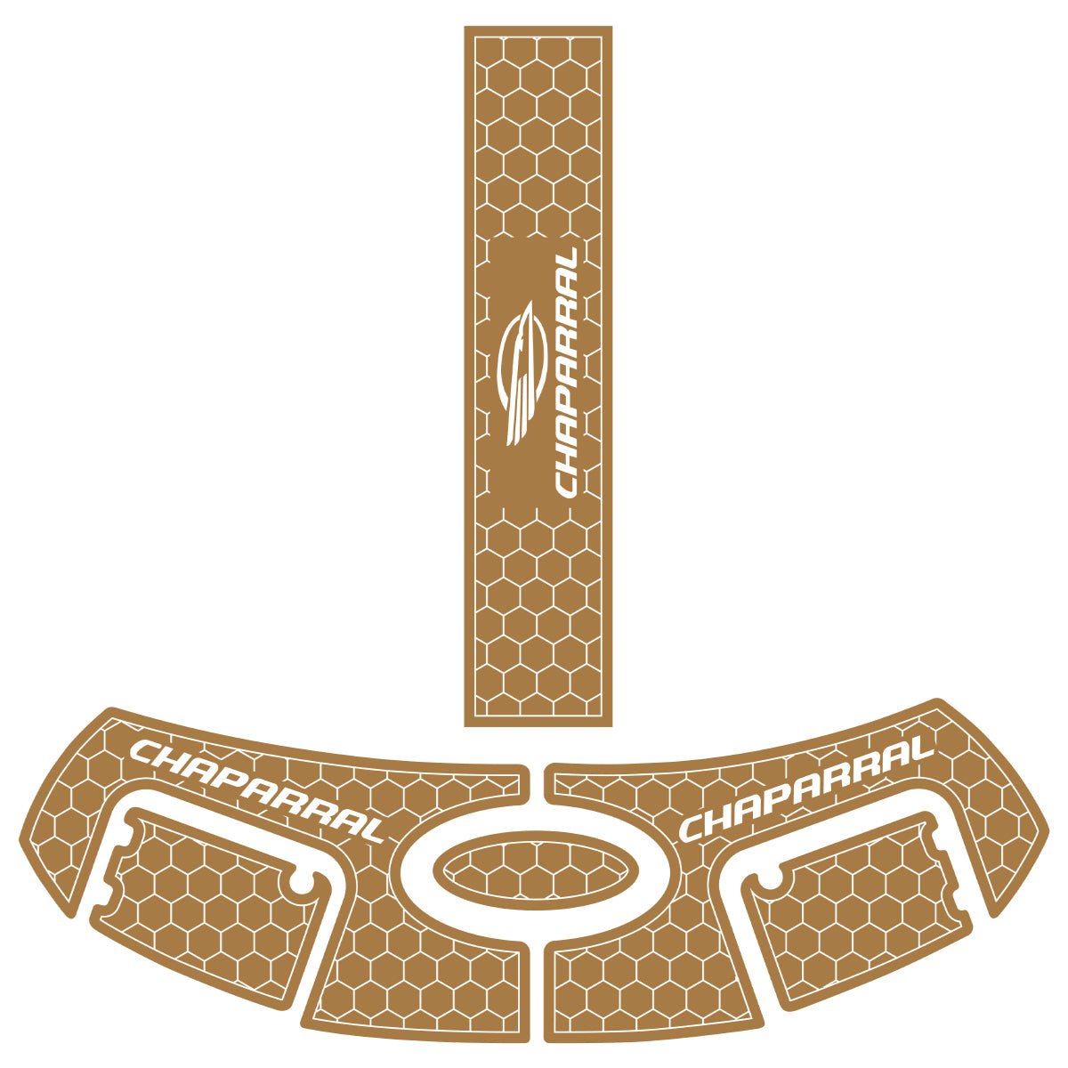 Chaparral 256 SSI Faux Teak Boat Flooring EVA Foam Decking Kits - HJDECK