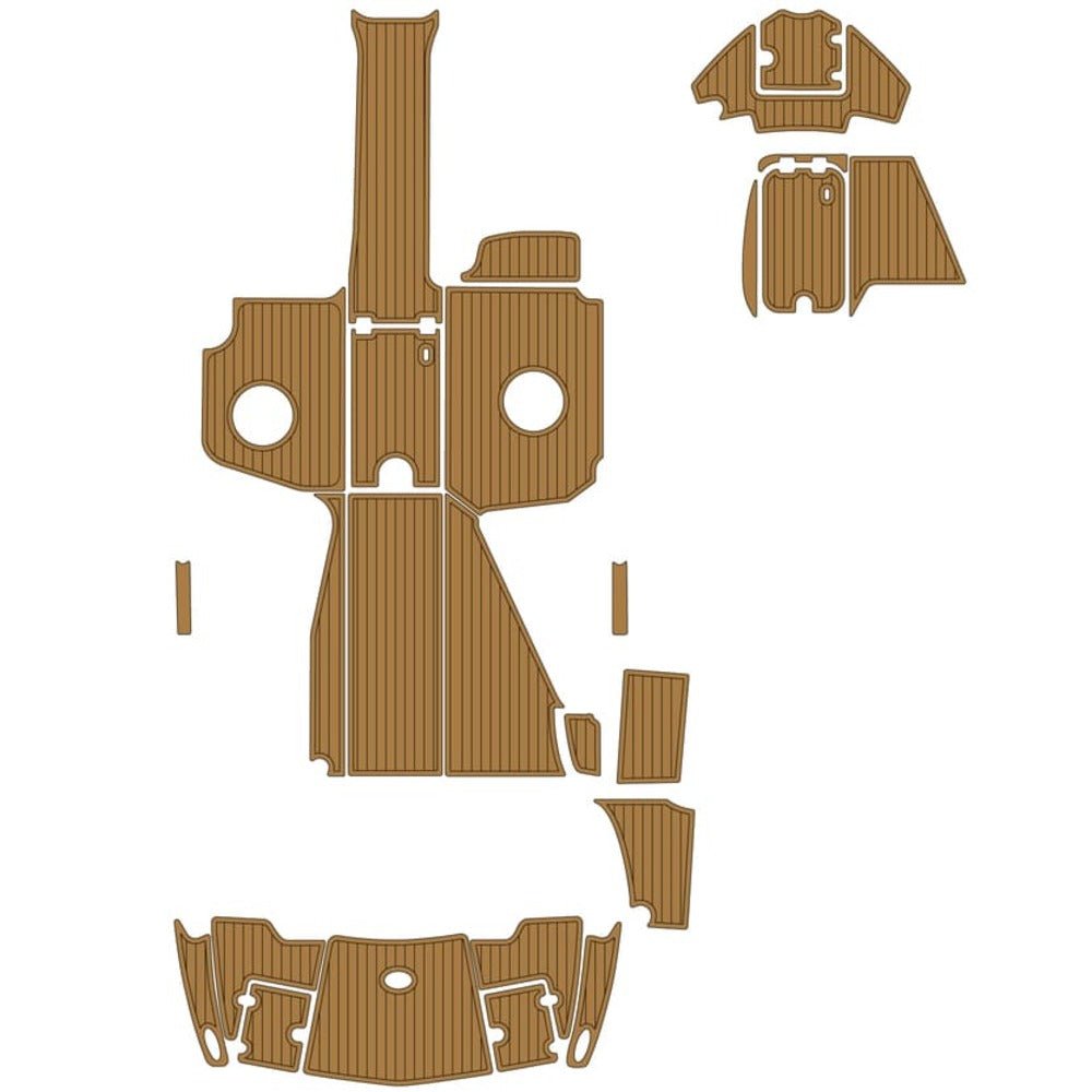 Chaparral 284 Sunesta EVA Foam Teak Deck Flooring Cockpit & Swim Step Mats - HJDECK