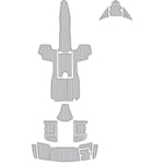 Chaparral H2O 23 2019 EVA Foam Boat Floor Mat Swim Platform & Cockpit Pad - HJDECK