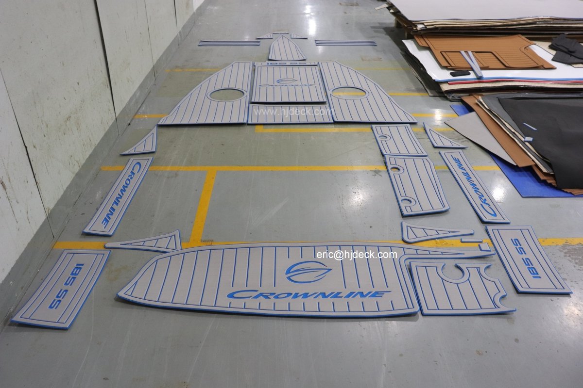 Crownline 185SS 2009 EVA Foam Faux Teak Boat Deck Mat Flooring Marine Decking - HJDECK