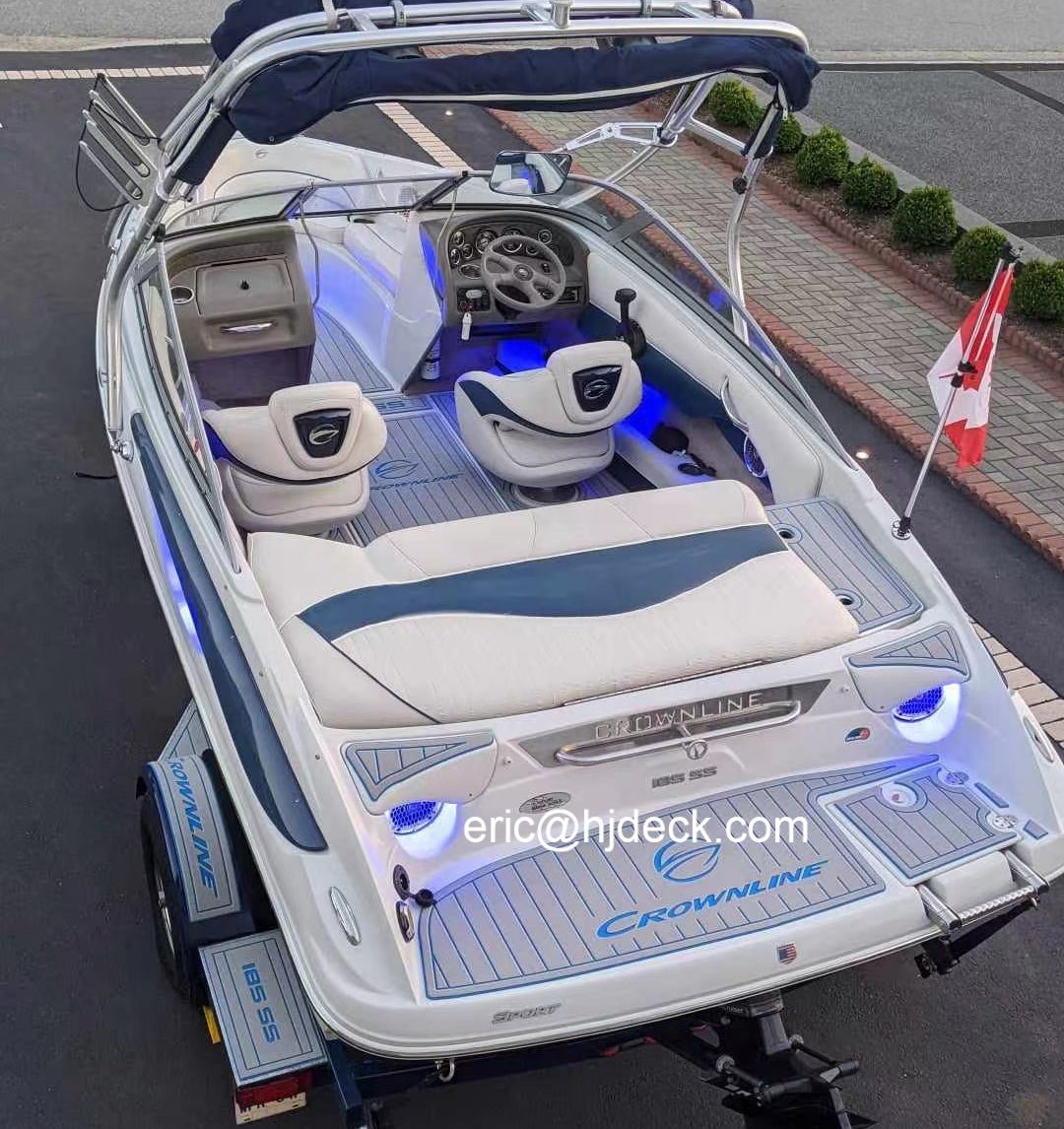 Crownline 185SS 2009 EVA Foam Faux Teak Boat Deck Mat Flooring Marine Decking - HJDECK