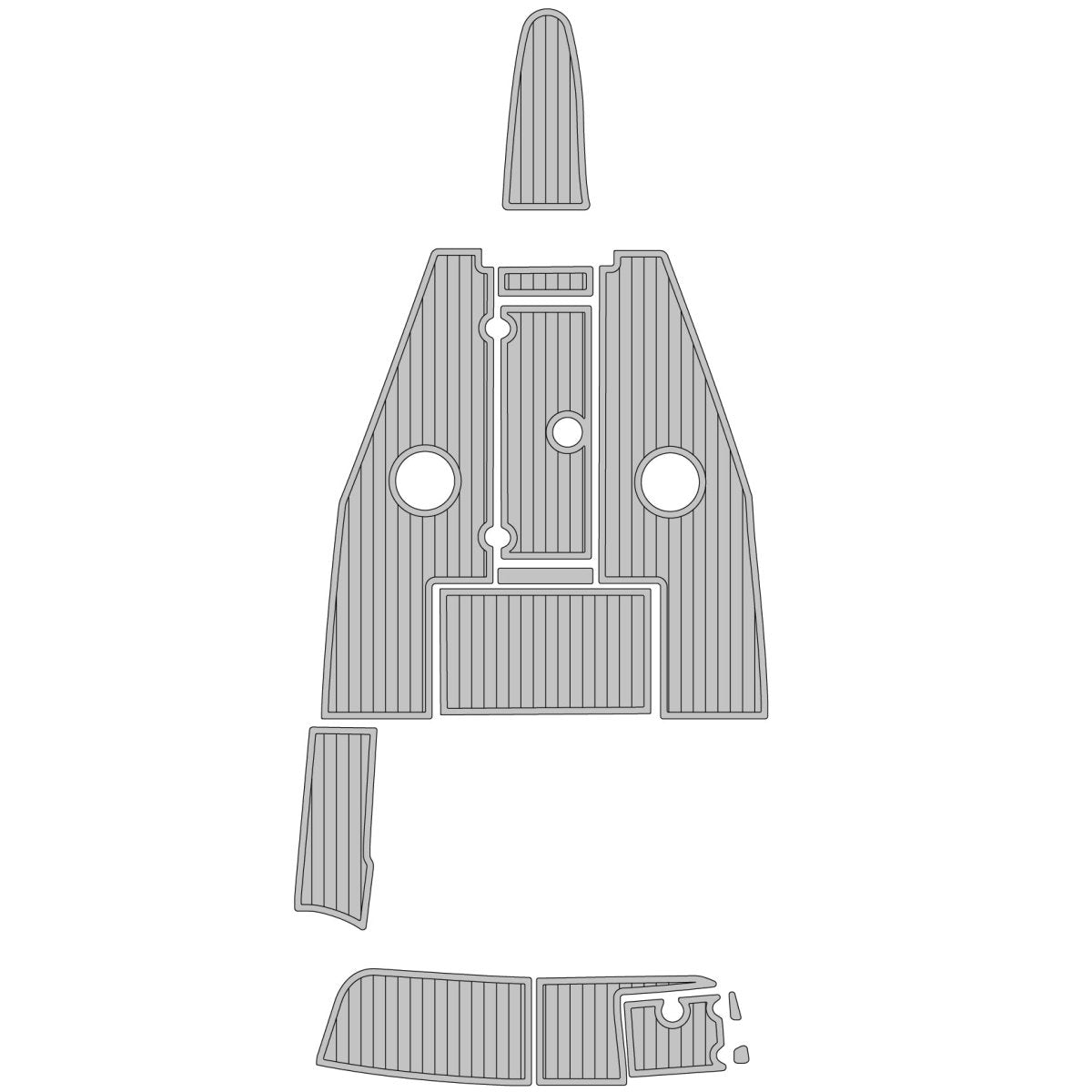 Crownline 190 LS 2006 EVA Foam Boat Decking Kits - HJDECK