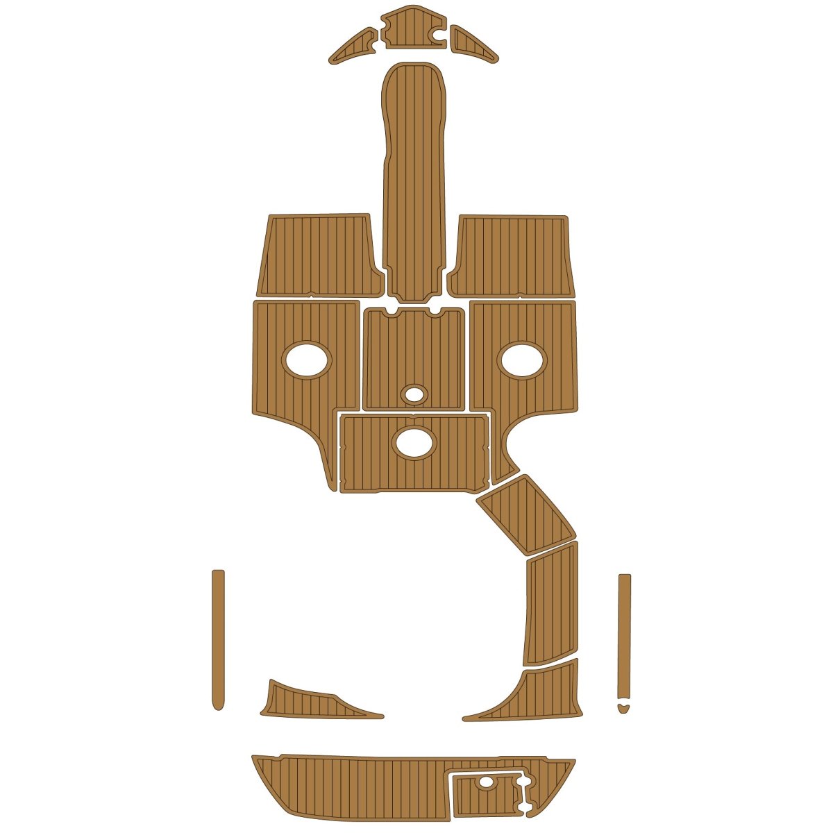 Crownline 216 2005 Foam Boat Decking Kits - HJDECK