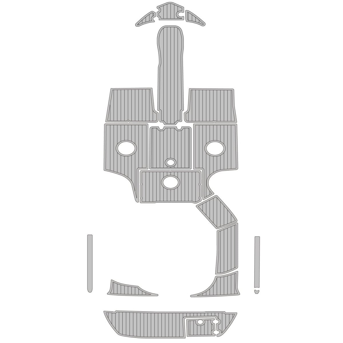 Crownline 216 2005 Foam Boat Decking Kits - HJDECK