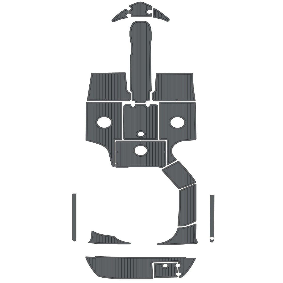 Crownline 216 2005 Foam Boat Decking Kits - HJDECK