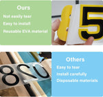 Custom Boat Registration Numbers & Letters (2 Sets) Marine EVA Lettering Sticker Decals - HJDECK