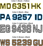 Custom Boat Registration Numbers & Letters (2 Sets) Marine EVA Lettering Sticker Decals - HJDECK