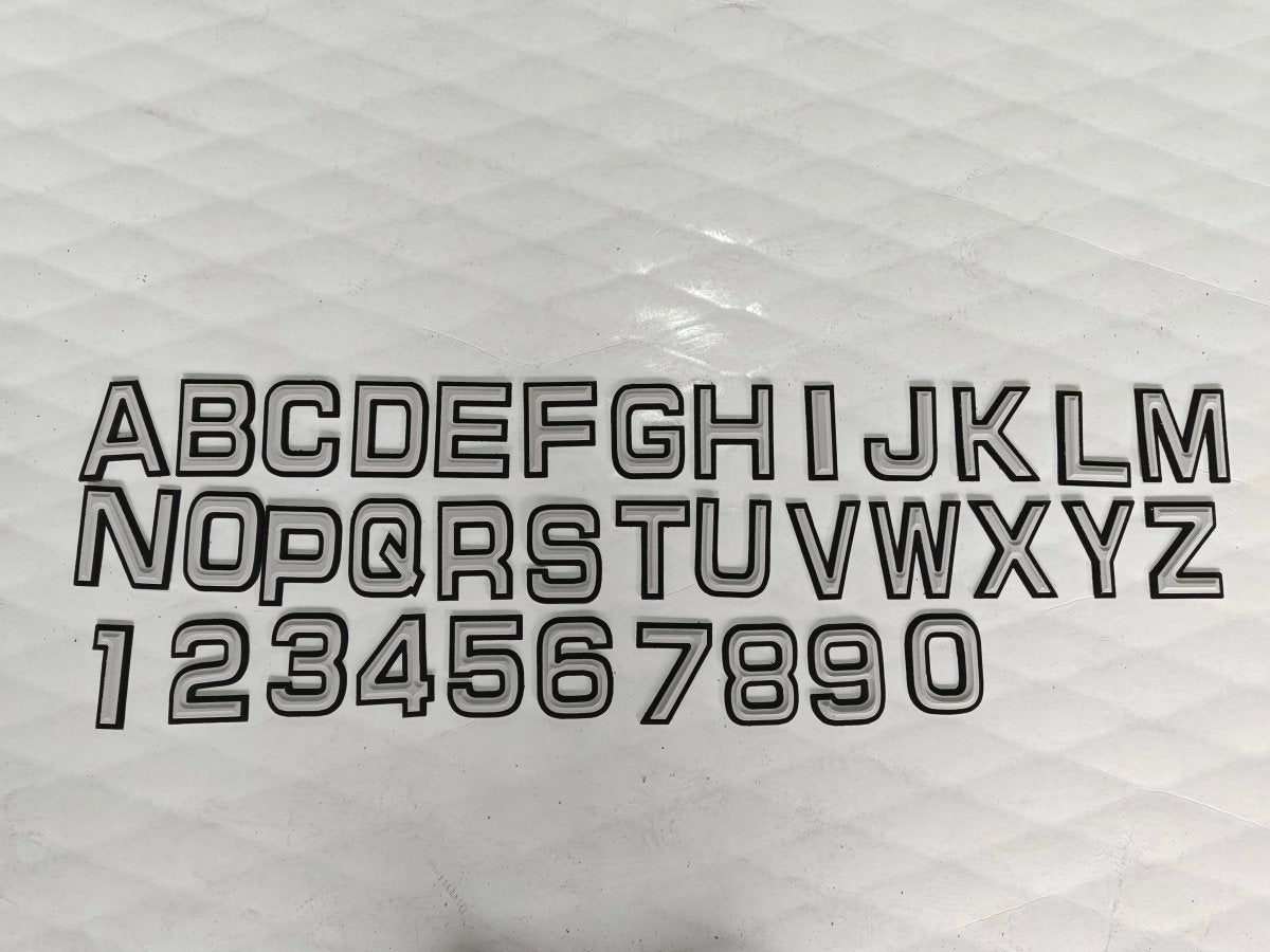 Custom Boat Registration Numbers & Letters Marine EVA Lettering Sticker Decals - HJDECK