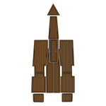 Eliminator 23 2008 EVA Foam Faux Teak Boat Deck Mat Flooring Marine Decking - HJDECK