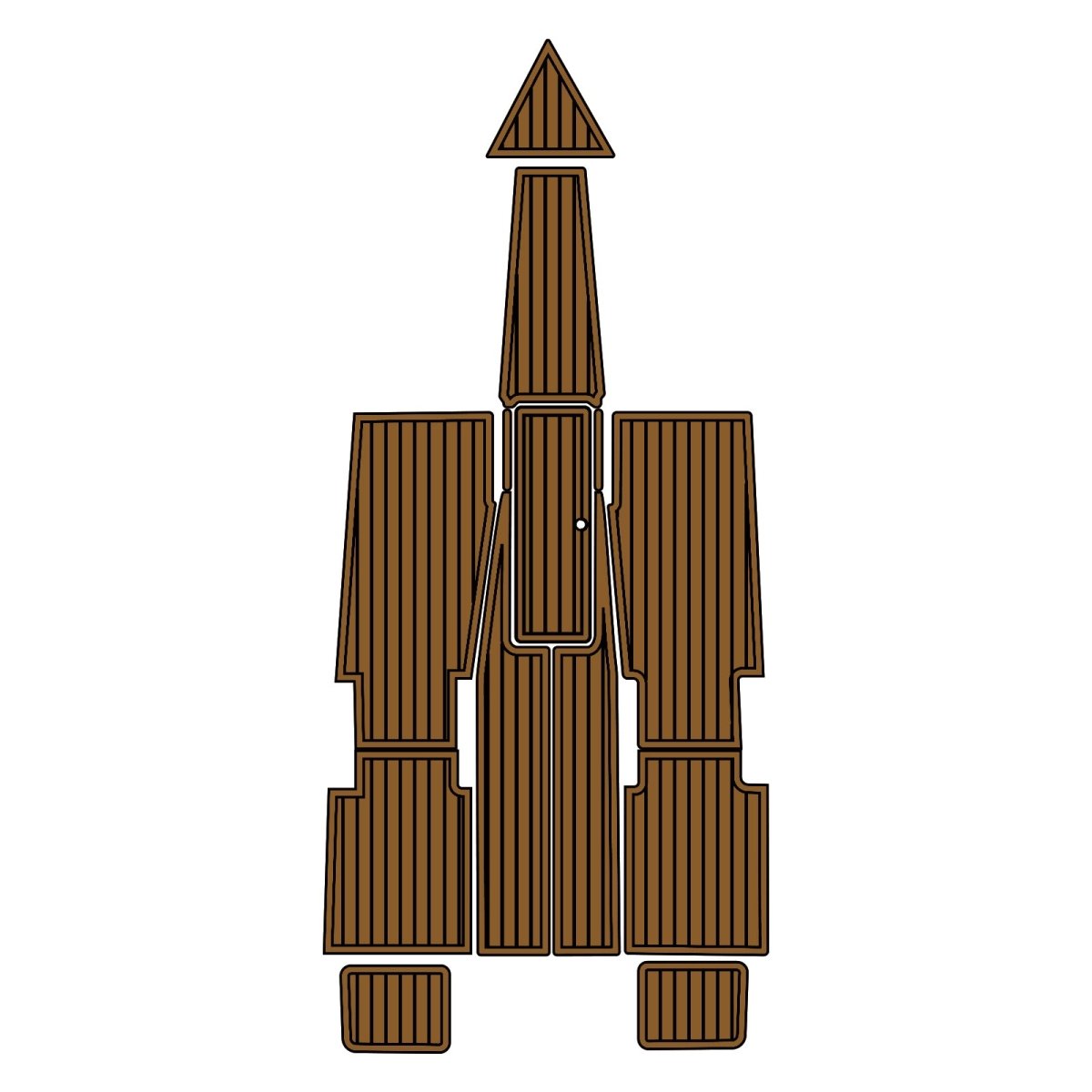 Eliminator 23 2008 EVA Foam Faux Teak Boat Deck Mat Flooring Marine Decking - HJDECK