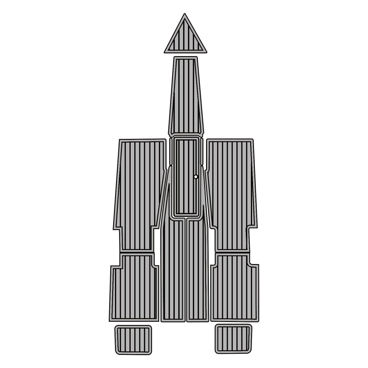 Eliminator 23 2008 EVA Foam Faux Teak Boat Deck Mat Flooring Marine Decking - HJDECK