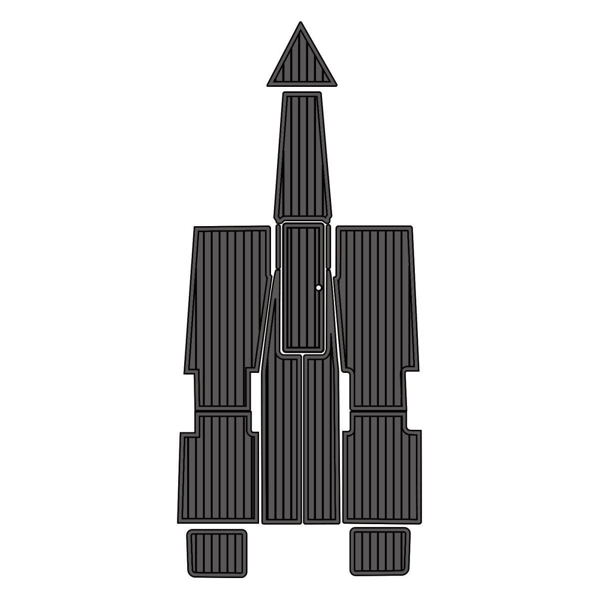 Eliminator 23 2008 EVA Foam Faux Teak Boat Deck Mat Flooring Marine Decking - HJDECK