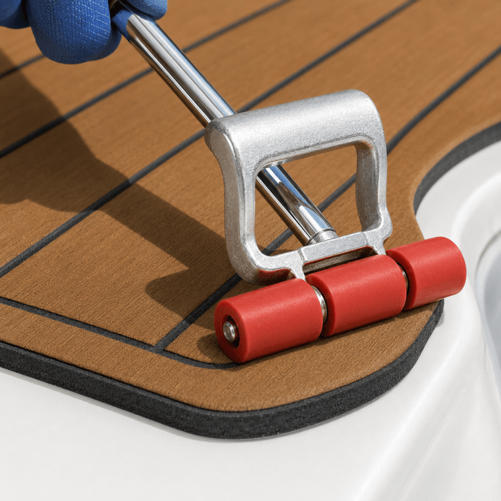 EVA Boat Flooring Installation Roller – Long-Handle Pressure Tool - HJDECK