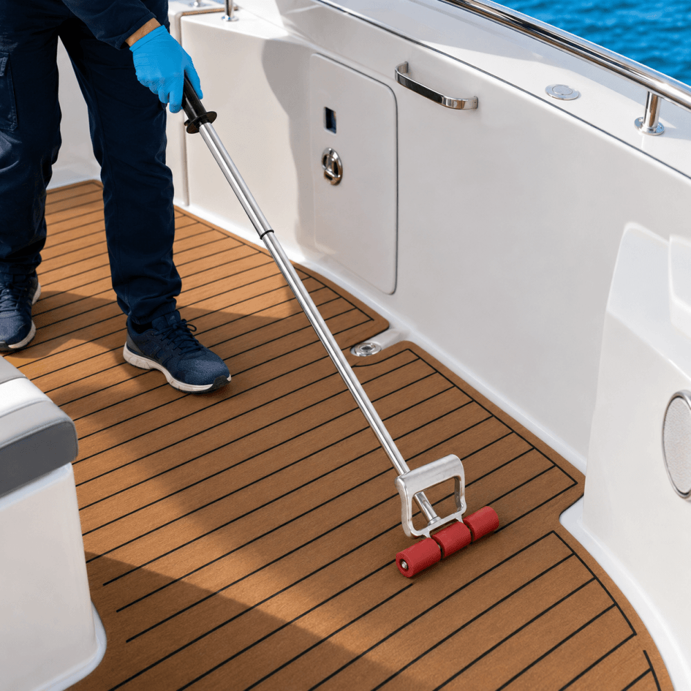 EVA Boat Flooring Installation Roller – Long-Handle Pressure Tool - HJDECK