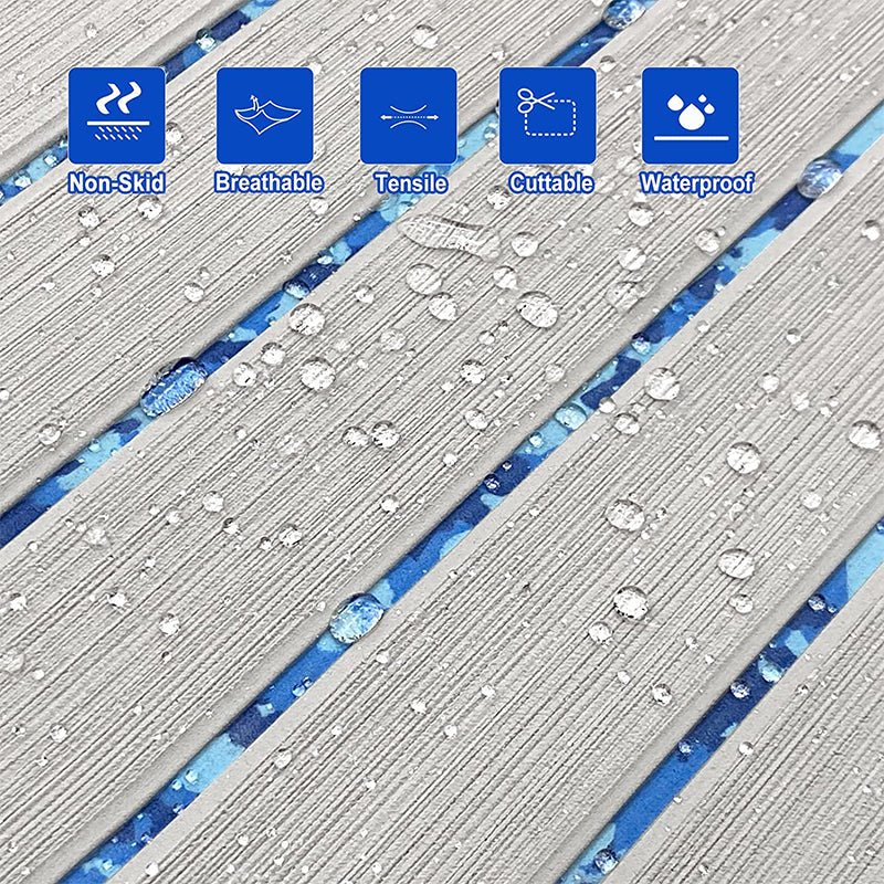 Faux Teak Camouflage Boat Carpet - HJDECK