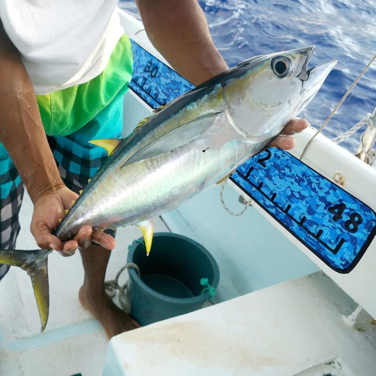 Fish Ruler for Boats 48" EVA Foam Fish Measuring Board with Self - Adhesive Backing - HJDECK