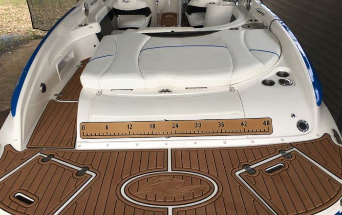 Fish Ruler for Boats 48" EVA Foam Fish Measuring Board with Self - Adhesive Backing - HJDECK