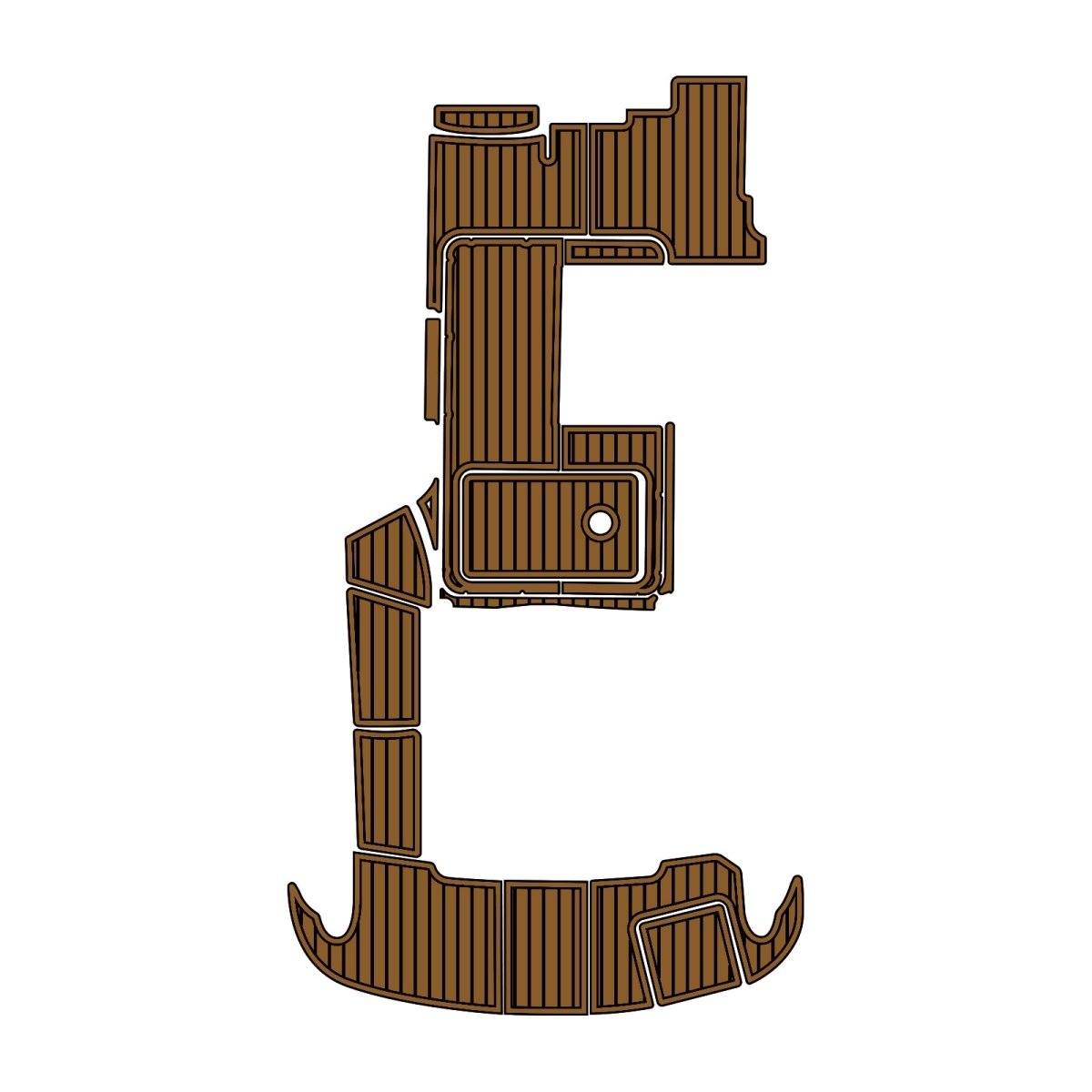 Formula 310 SS 2008 EVA Foam Marine Flooring Cockpit Floor Pads - HJDECK