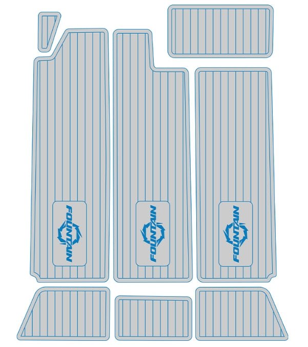 Fountain Lightning 38 2001 EVA Foam Boat Deck Mat Flooring Marine Decking Pad - HJDECK