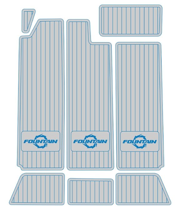 Fountain Lightning 38 2001 EVA Foam Boat Deck Mat Flooring Marine Decking Pad - HJDECK