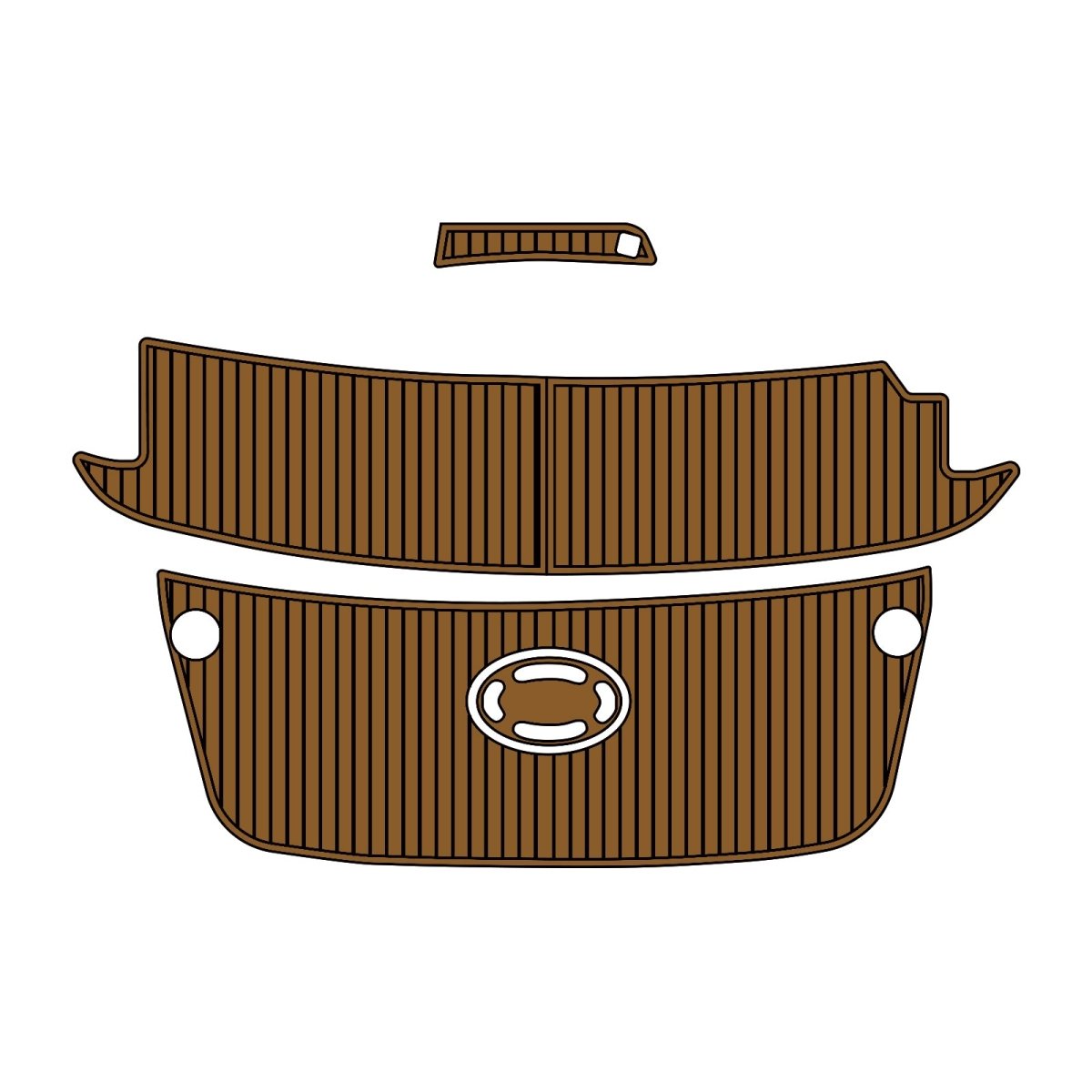 Four Winns 240 1995 EVA Foam Faux Teak Boat Deck Mat Flooring Marine Decking - HJDECK