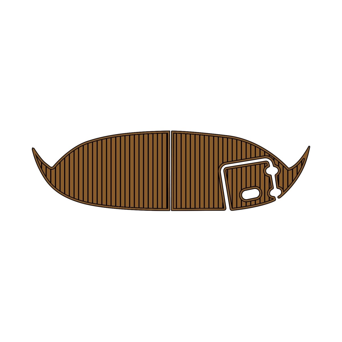 Four Winns H210 2009 EVA Foam Faux Teak Boat Deck Mat Flooring Marine Decking - HJDECK