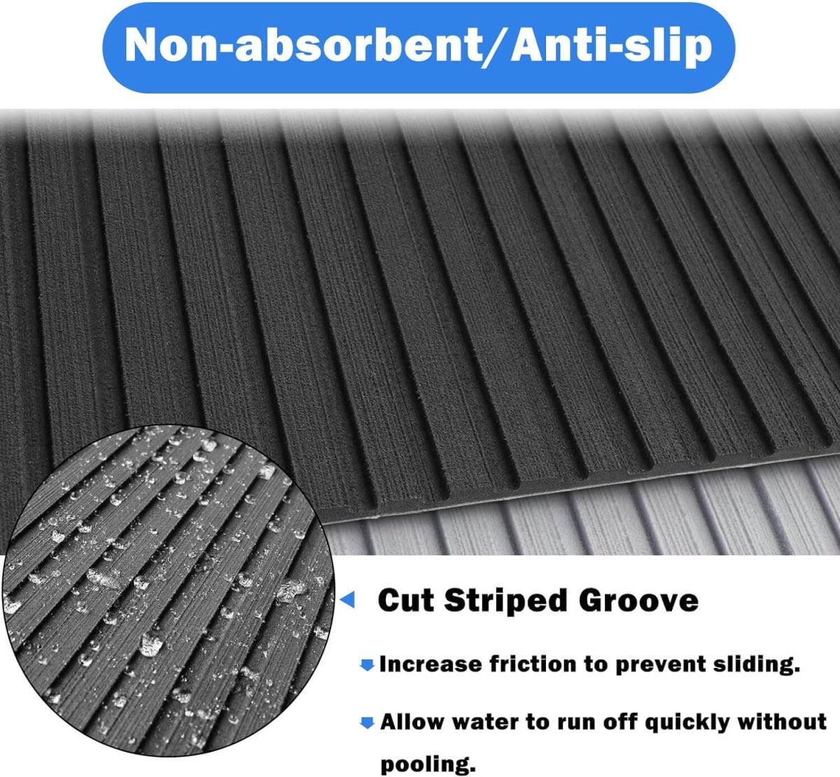 Hjdeck Boat Flooring EVA Foam Boat Decking Non-slip Surfboard Traction Pad - HJDECK