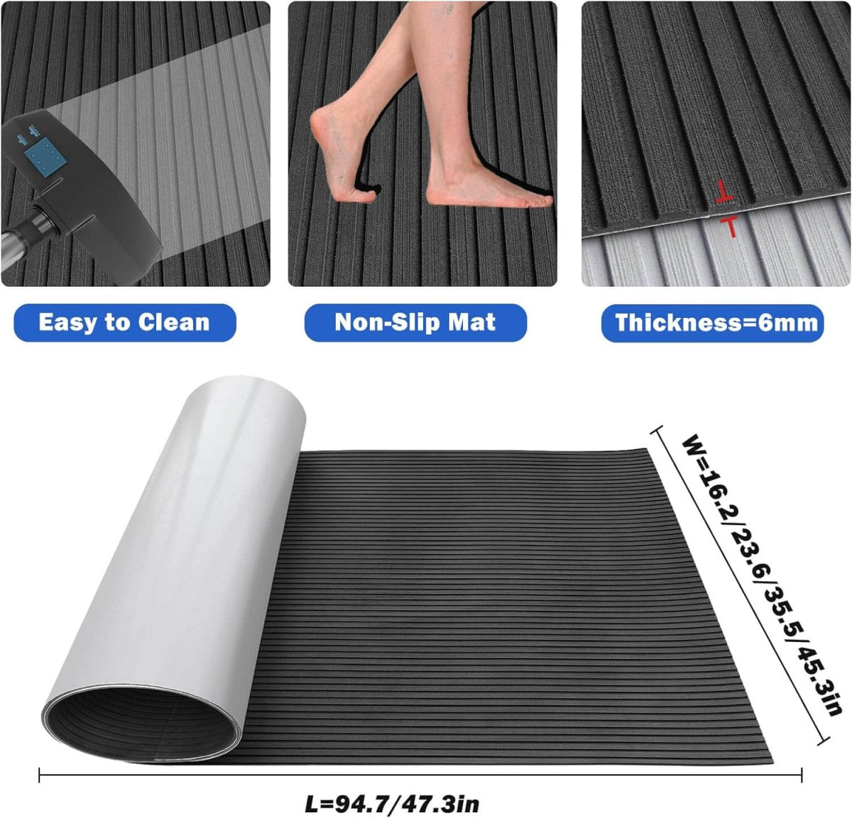 Hjdeck Boat Flooring EVA Foam Boat Decking Non-slip Surfboard Traction Pad - HJDECK