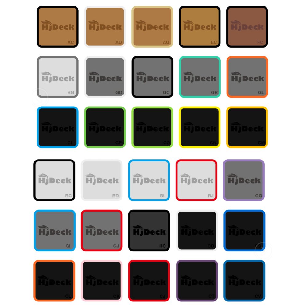 HJDECK Color Chart - HJDECK
