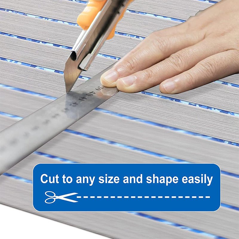 Hjdeck EVA Foam Boat Decking Faux Teak Marine Mat Self - Adhesive for RV Yacht Kayak - HJDECK