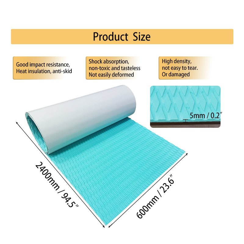 Hjdeck Light Blue Small Diamond Marine Flooring - HJDECK