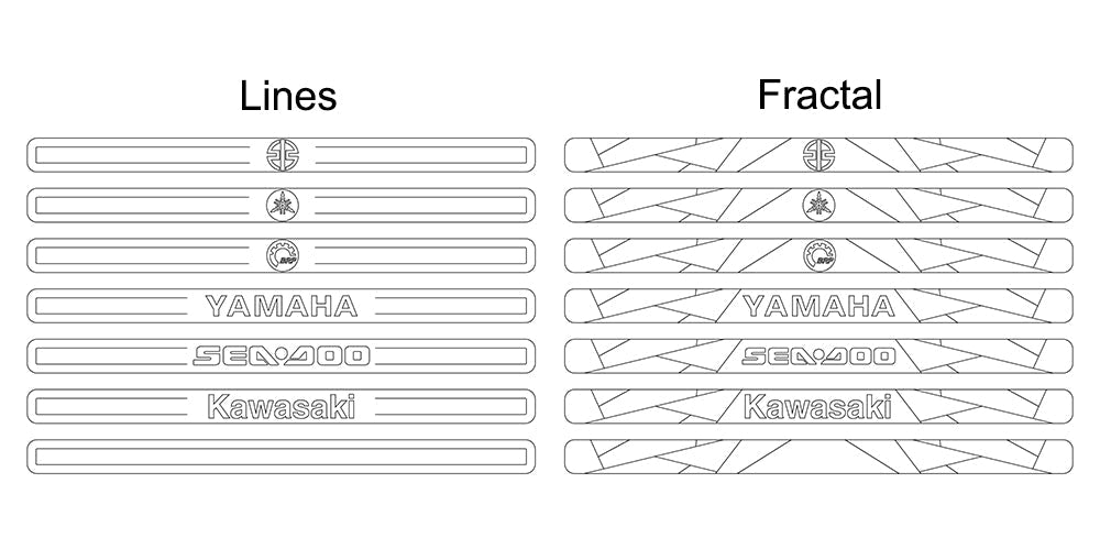 Hjdeck PWC Gunnel Traction Pads - HJDECK