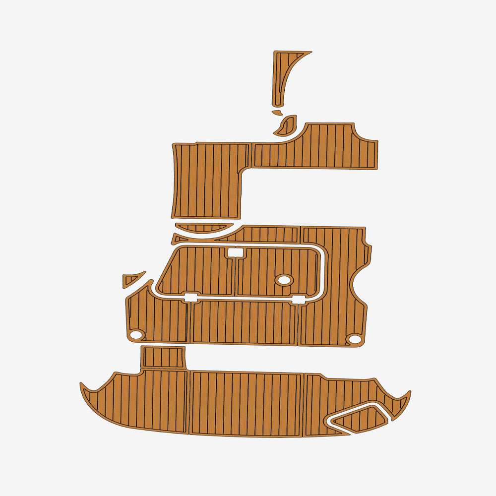 2005 Larson 310 Cabrio Foam Teak Deck Floor Mat Kit