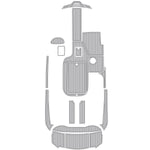 MB Sports F22 Tomcat 2019 3M Boat Flooring Cockpit & Swim Platform Foam Mat - HJDECK