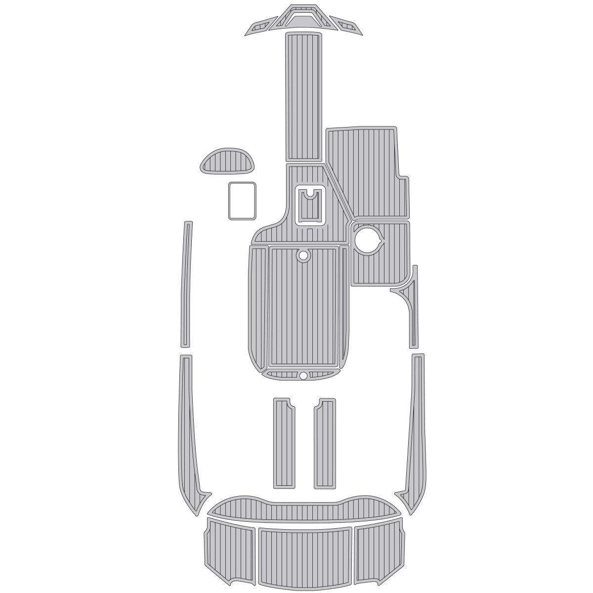 MB Sports F22 Tomcat 2019 3M Boat Flooring Cockpit & Swim Platform Foam Mat - HJDECK