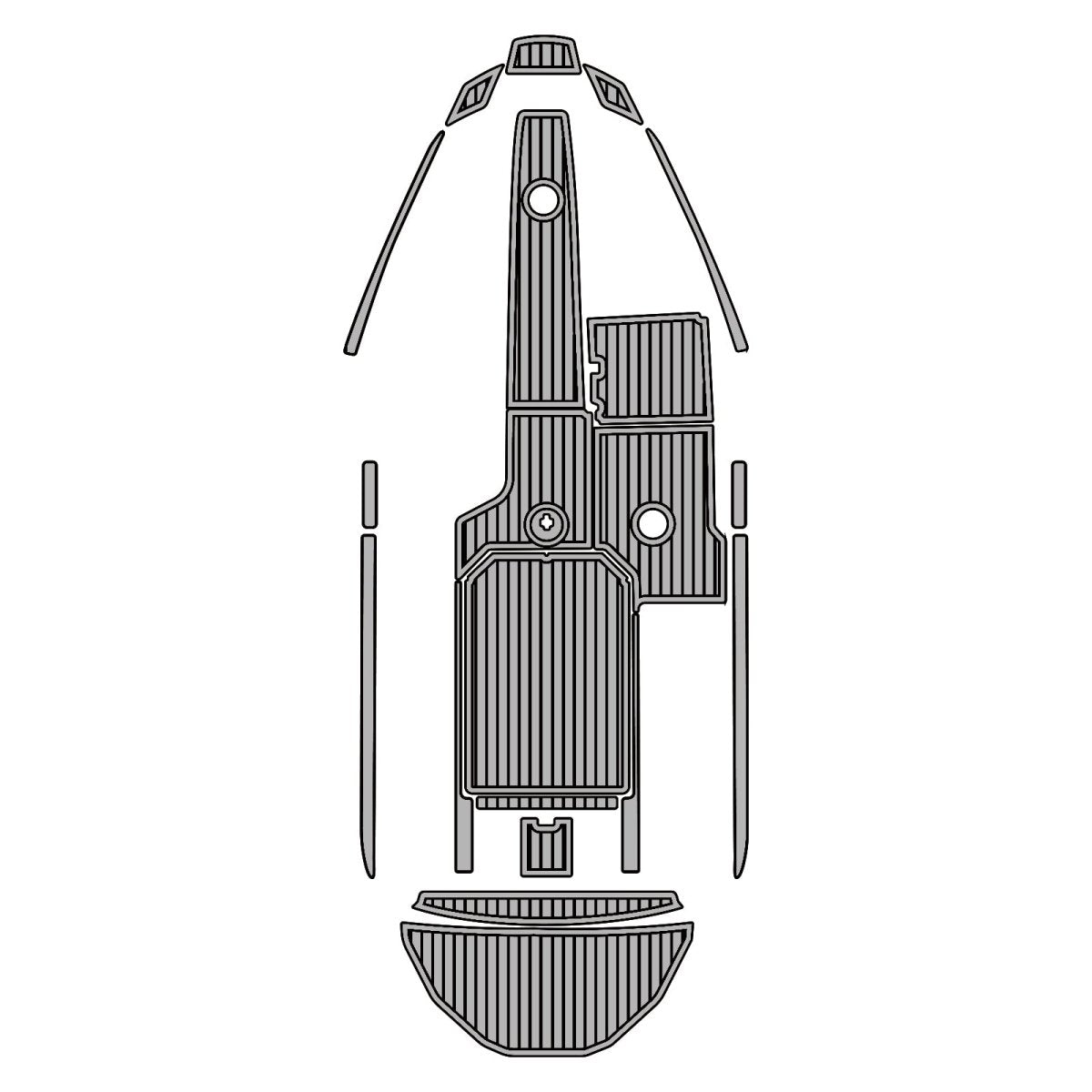 Moomba Mojo 2015 Faux Teak Boat Flooring EVA Foam Marine Decking - HJDECK