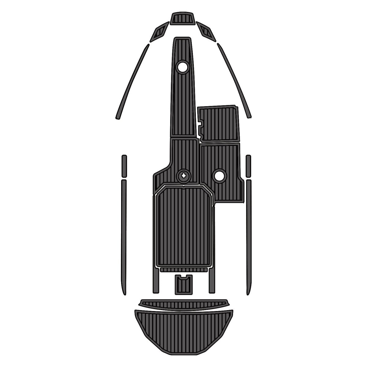 Moomba Mojo 2015 Faux Teak Boat Flooring EVA Foam Marine Decking - HJDECK