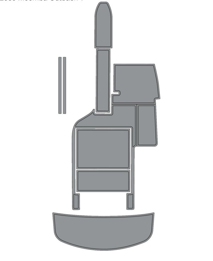 Moomba Outback V 2009 EVA Foam Boat Deck Flooring Kits - HJDECK