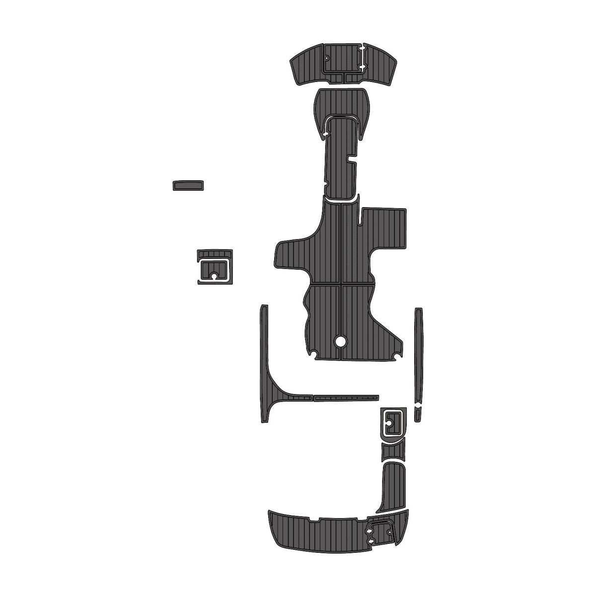 Nauticstar 230 Sportdeck 2007 EVA Foam Boat Decking Mats Faux Teak Marine Flooring - HJDECK