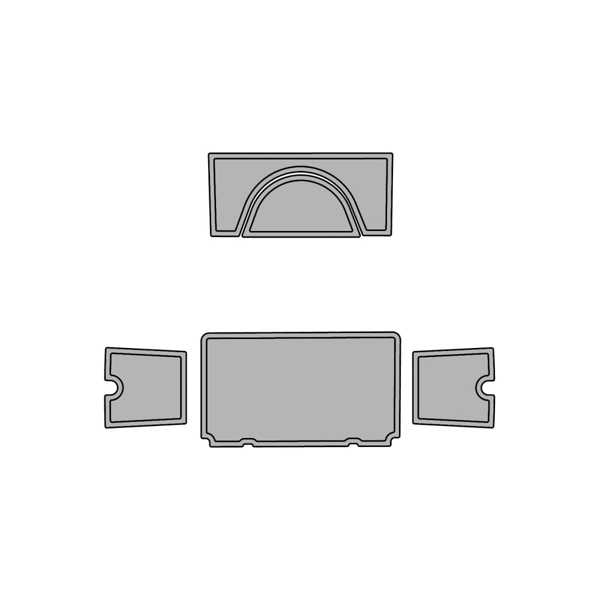 Orca 140 Quart Cooler Pad (Version 1) - HJDECK