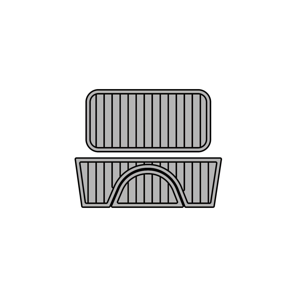 Orca 75 Quart Cooler Pad - HJDECK