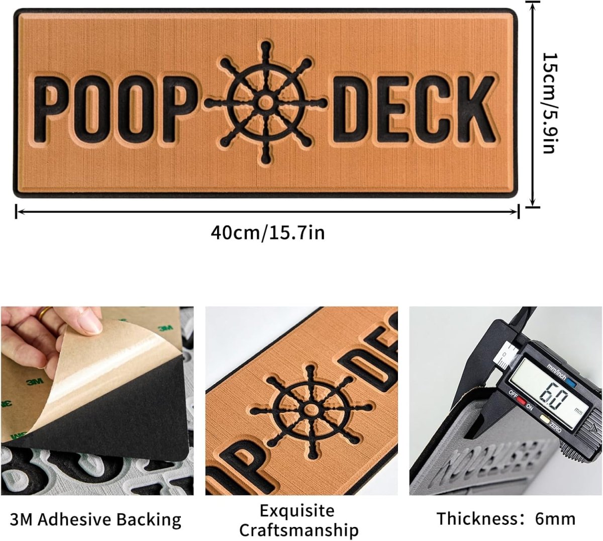 POOP DECK Boat Sign - HJDECK