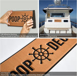 POOP DECK Boat Sign - HJDECK