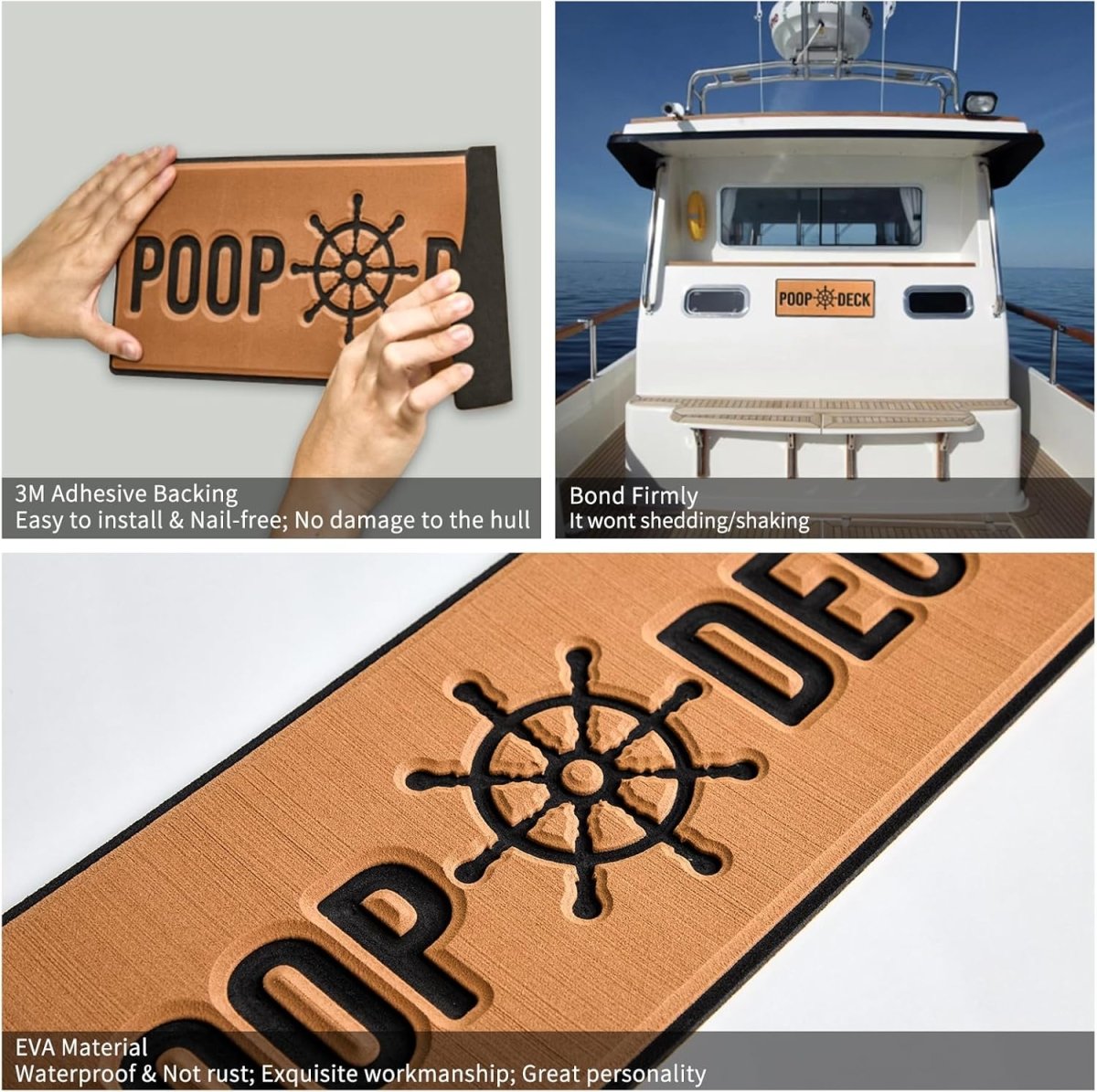POOP DECK Boat Sign - HJDECK