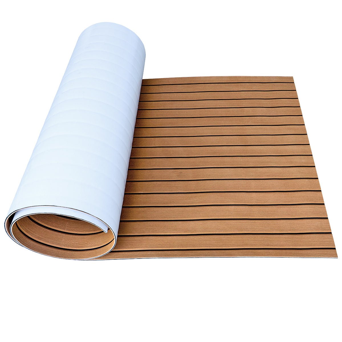 Pre Cut Boat Flooring Faux Teak Large Size - HJDECK