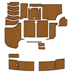 Princess 440 EVA Foam Percut Boat Deck Flooring Kit Self Adhesive Backing - HJDECK