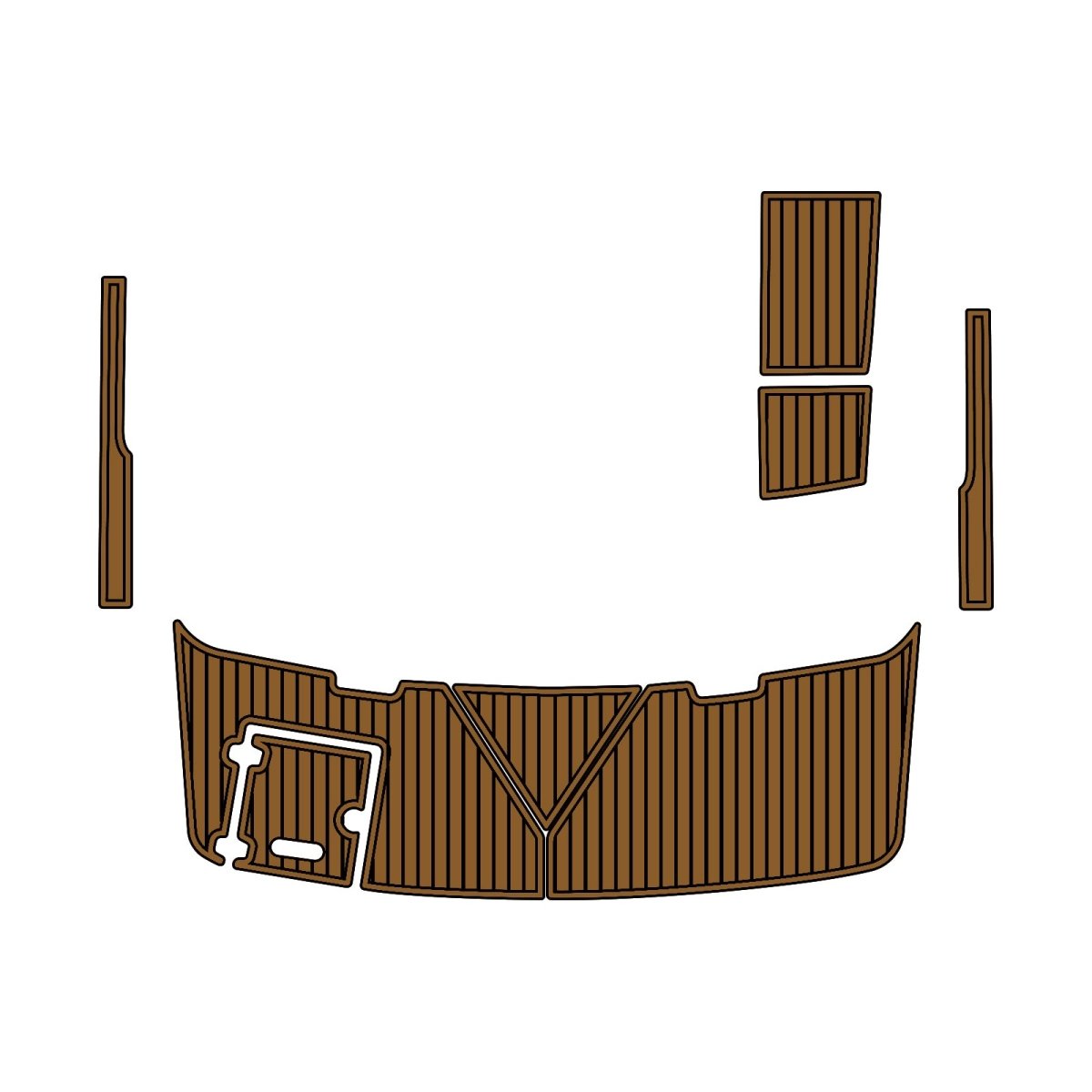 Regal 1900ES 2019 EVA Foam Teak Boat Deck Mat Flooring - HJDECK