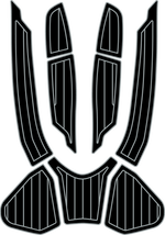 Sea Doo GTX 155, Ltd 215 230 + 300, RXT 260, Wake Pro 2016 - 2017 Jet Ski Traction Mats - HJDECK
